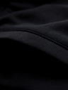 Ombre Clothing Pánské bavlněné šortky se stahovací šňůrkou a kapsami - černé V5 OM-SRBS-0205 Ombre Clothing