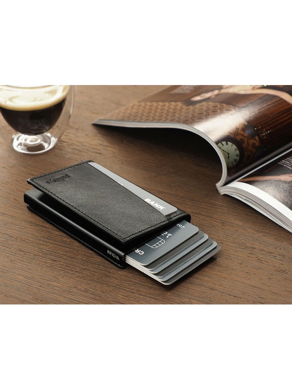 Pularys Pánská kožená peněženka Pularys Kangoo černá