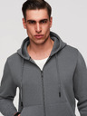 Ombre Clothing Pánská bavlněná mikina BASIC s rozepínáním  Ombre Clothing