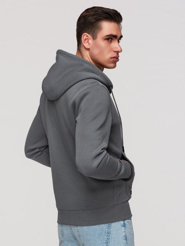 Ombre Clothing Pánská bavlněná mikina BASIC s rozepínáním  Ombre Clothing