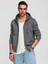 Ombre Clothing Pánská bavlněná mikina BASIC s rozepínáním  Ombre Clothing