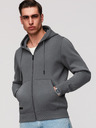 Ombre Clothing Pánská bavlněná mikina BASIC s rozepínáním  Ombre Clothing