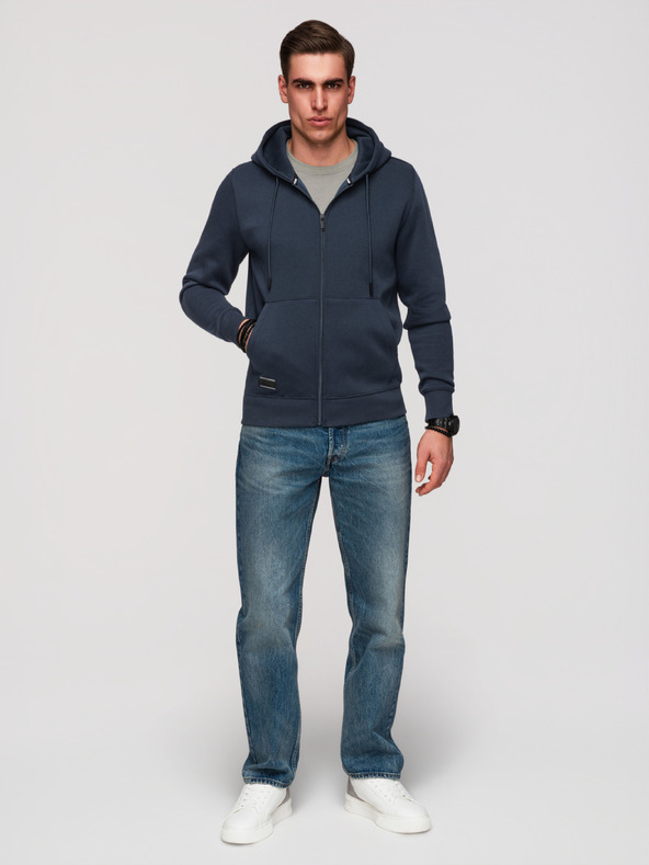 Ombre Clothing Pánská bavlněná elastická mikina BASIC  Ombre Clothing