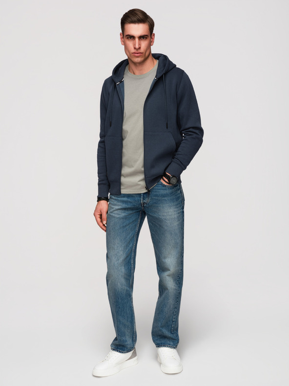 Ombre Clothing Pánská bavlněná elastická mikina BASIC  Ombre Clothing