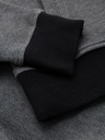 Ombre Clothing Pánská pletená bunda bomber - černá
