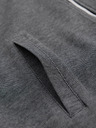 Ombre Clothing Pánská pletená bunda bomber - černá