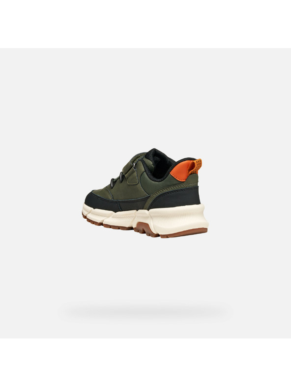 Geox Khaki chlapecké tenisky Geox Flexyper Plus