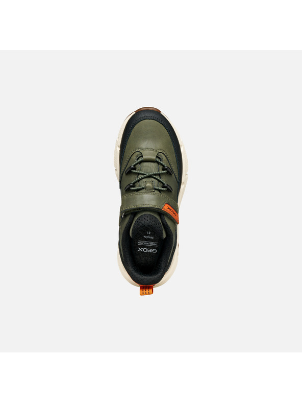 Geox Khaki chlapecké tenisky Geox Flexyper Plus