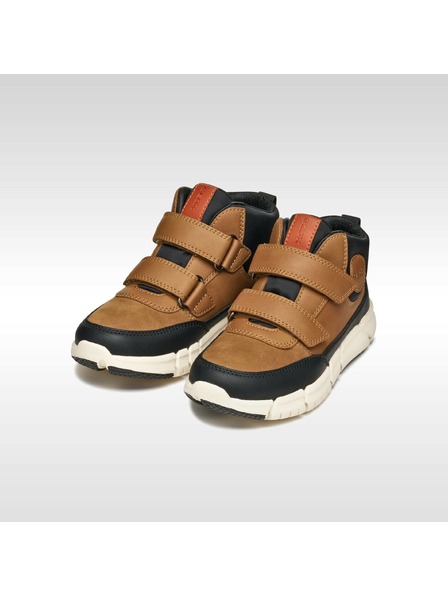 Geox Hnědá chlapecká kotníková obuv Geox Flexyper Boy