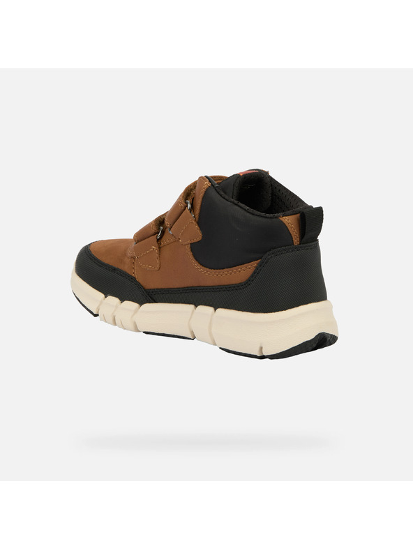 Geox Hnědá chlapecká kotníková obuv Geox Flexyper Boy