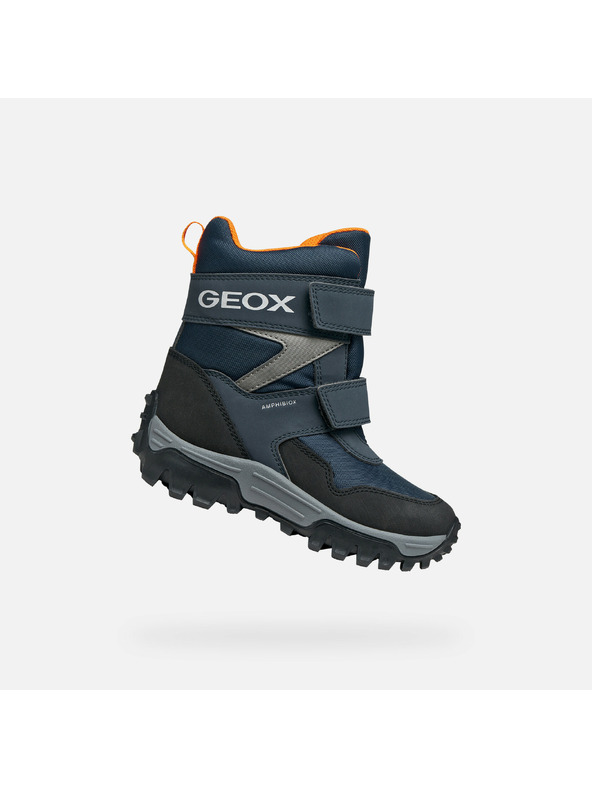 Geox Tmavě modrá chlapecká zimní obuv Geox Himalaya B ABX