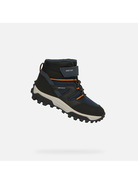 Geox Tmavě modré chlapecké boty pro první krůčky Geox Himalaya Boy B ABX