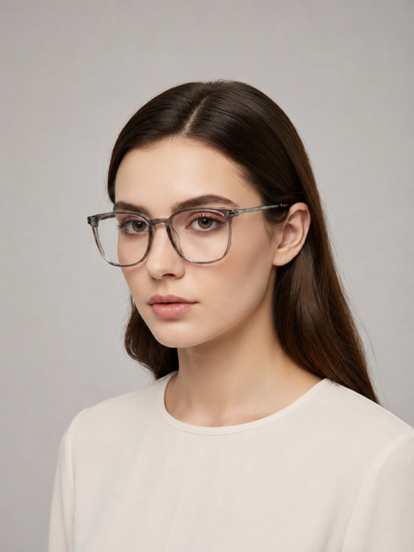 VEYREY VeyRey nerd sluneční brýle Extrabeet šedá obruba čirá skla