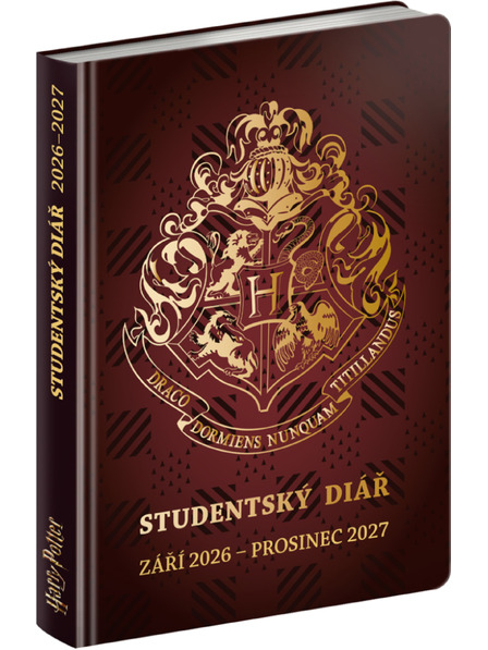 NOTIQUE NOTIQUE Studentský diář Harry Potter (září 2026 – prosinec 2027), 9,8 x 14,5 cm