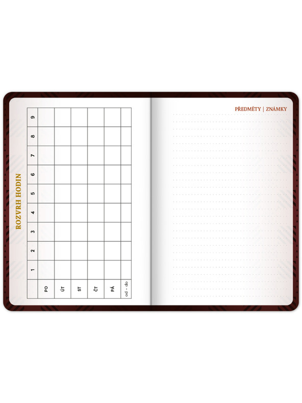 NOTIQUE NOTIQUE Studentský diář Harry Potter (září 2026 – prosinec 2027), 9,8 x 14,5 cm