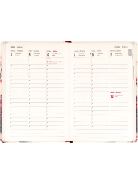 NOTIQUE NOTIQUE 18měsíční diář Petito – Japonsko 2026/2027, 11 x 16 cm