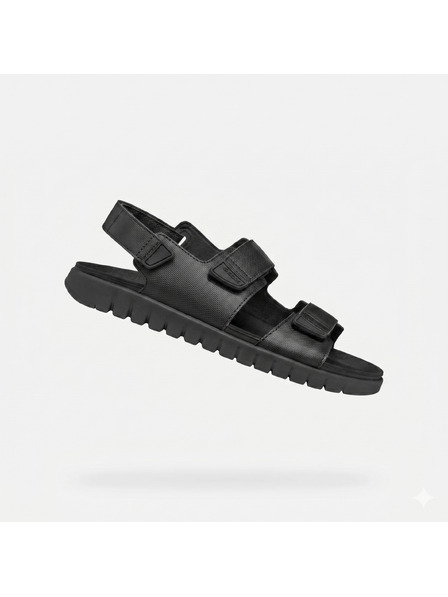 Geox Černé pánské sandály Geox Flextride S