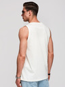Ombre Clothing Pánské bavlněné tílko BASIC - bílé V1 OM-TSBT-0272 Ombre Clothing