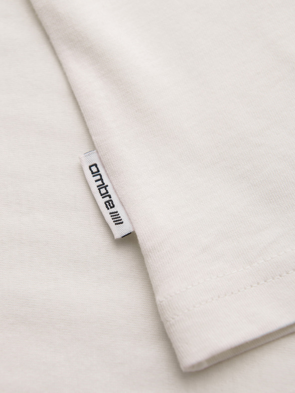 Ombre Clothing Pánské bavlněné tílko BASIC - bílé V1 OM-TSBT-0272 Ombre Clothing