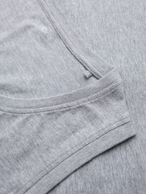 Ombre Clothing Pánské bavlněné tílko BASIC - šedý melanž V2 OM-TSBT-0272 Ombre Clothing