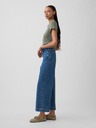 GAP Džíny High Rise Wide-Leg Crop GAP