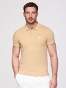 Ombre Clothing Pánské bavlněné polo tričko BASIC - černé/bílé/béžové V7 OM-POBS-0171 Ombre Clothing