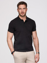 Ombre Clothing Pánská bavlněná polokošile BASIC - černá/tmavě modrá/bílá V1 OM-POBS-0171 Ombre Clothing