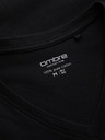 Ombre Clothing Černé pánské basic tričko s véčkovým výstřihem Ombre Clothing