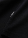 Ombre Clothing Černé pánské basic tričko s véčkovým výstřihem Ombre Clothing