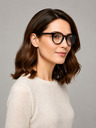 VEYREY VeyRey nerd acetátové sluneční brýle Phuffy černá obruba čirá skla