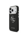 Guess Guess PU Grained 4G Metal Logo Zadní Kryt pro iPhone 17 Pro Black