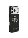 Guess Guess PU Grained 4G Metal Logo Zadní Kryt pro iPhone 17 Pro Black