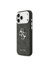 Guess Guess PU 4G Metal Logo Zadní Kryt pro iPhone 17 Pro Max Silver Black