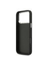 Guess Guess PU 4G Metal Logo Zadní Kryt pro iPhone 17 Pro Max Silver Black
