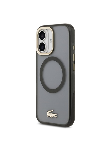Lacoste Lacoste PC/TPU Frosted Finish Gold Logo MagSafe Zadní Kryt pro iPhone 17 Black