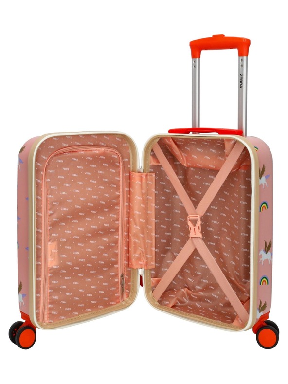 Zebra Trends Dětský kufr Zebra Adventurer 21492 Pink