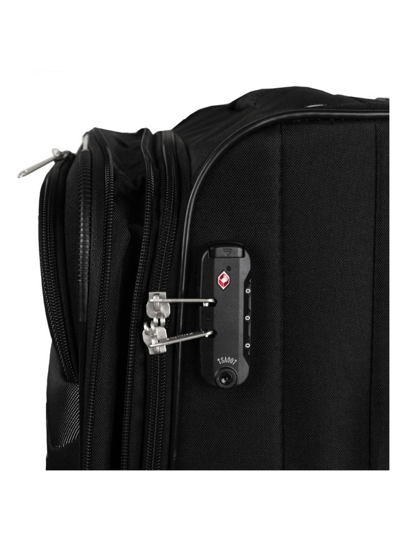 Skyline Cestovní kufr Skyline Orlando 4w M Black