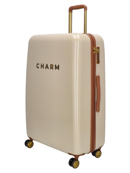 Charm London Cestovní kufr Charm London Capetown L Beige