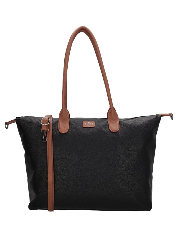 Charm London Brašna Charm London Buckingham 23816 Black Cognac