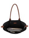 Charm London Brašna Charm London Buckingham 23816 Black Cognac