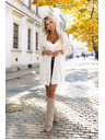 numoco basic Kardigan - svetrový plášť s kapsami - béžový