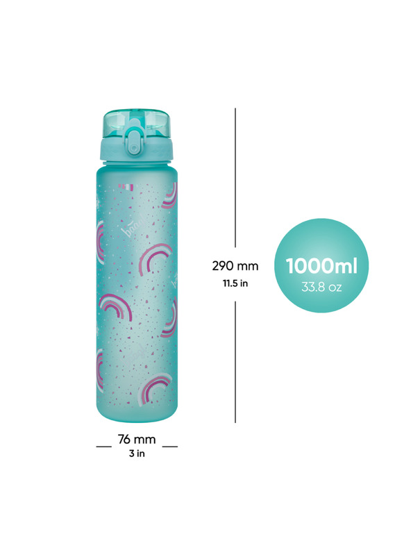 BAAGL  BAAGL Tritanová láhev na pití Duha, 1000 ml