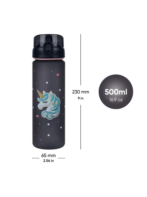 BAAGL  BAAGL Tritanová láhev na pití Unicorn Gold, 500 ml