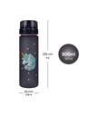 BAAGL  BAAGL Tritanová láhev na pití Unicorn Gold, 500 ml