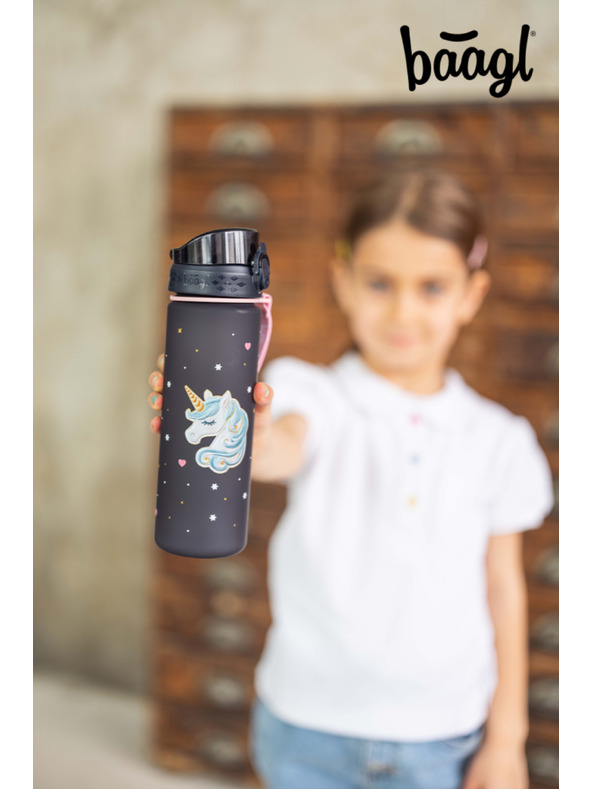 BAAGL  BAAGL Tritanová láhev na pití Unicorn Gold, 500 ml