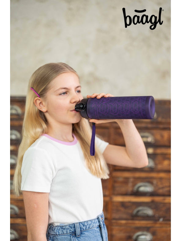 BAAGL  BAAGL Tritanová láhev na pití Plum, 700 ml