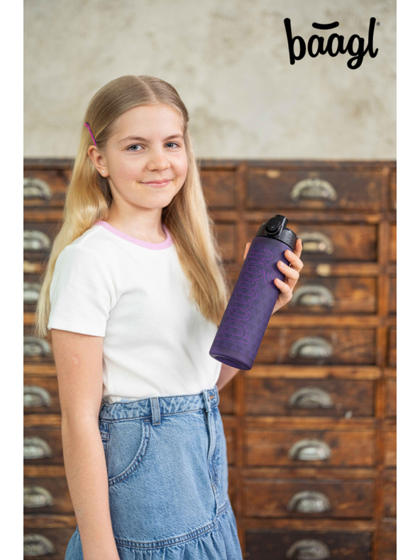 BAAGL  BAAGL Tritanová láhev na pití Plum, 700 ml