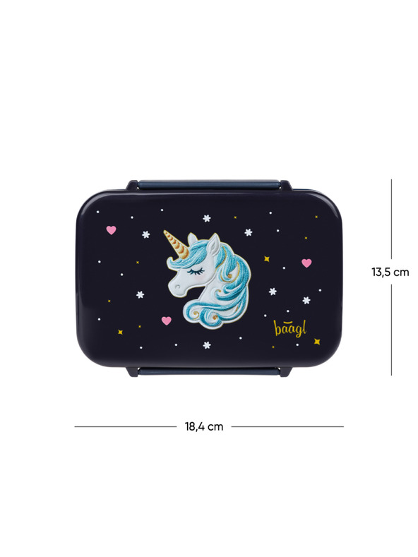 BAAGL  BAAGL Box na svačinu s přihrádkami Unicorn Gold