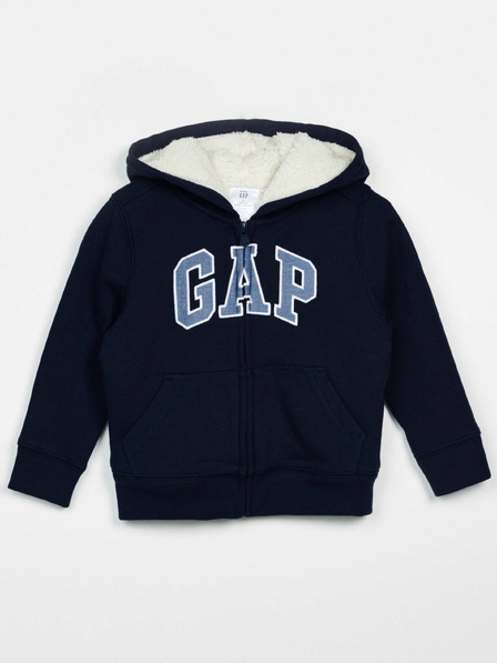 GAP Dětská zateplená mikina logo GAP