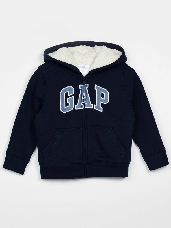 GAP Dětská zateplená mikina logo GAP